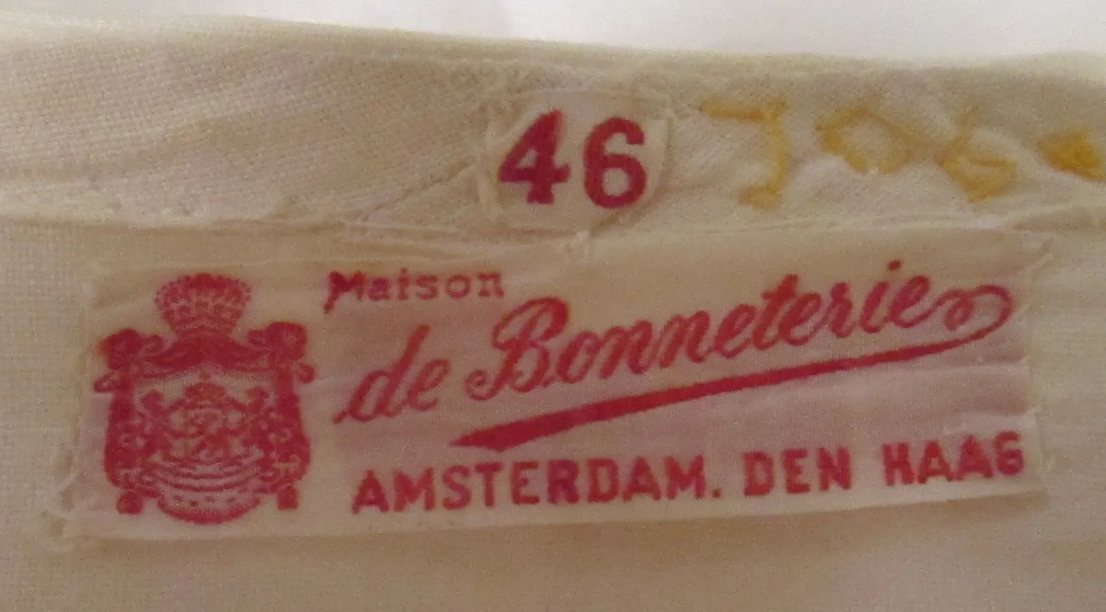 Label van Maison de Bonneterie