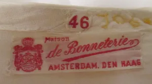 Label van Maison de Bonneterie