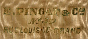 Label van Maison Pingat